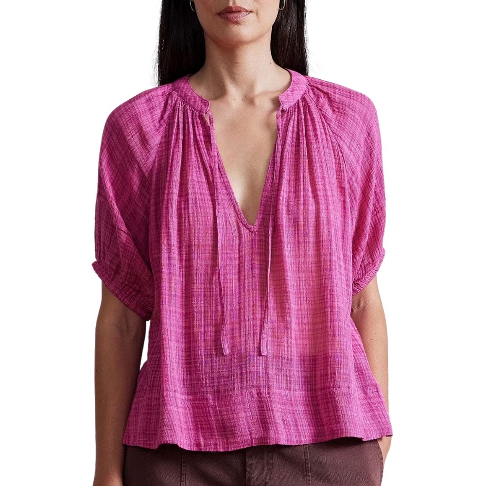Apiece Apart Lumina Popover in Raspberry Size XS